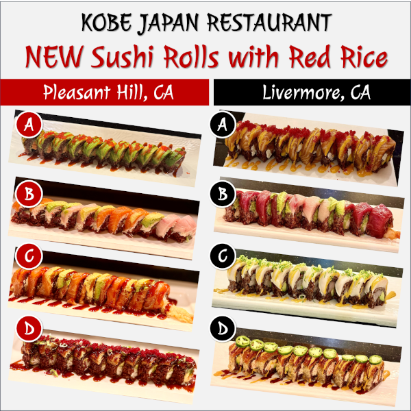 September Red Rice Sushi Rolls
